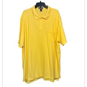 Lands End Men's Yellow Polo Shirt size XXL 50-52